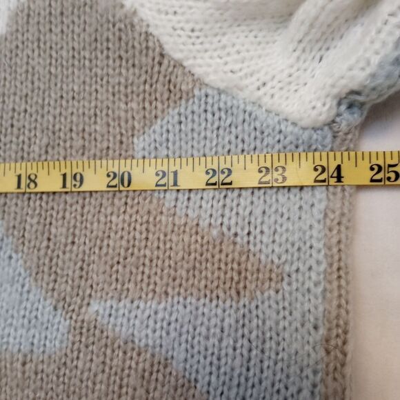 Wooden Ships Blue Tan Camo Pullover Sweater, size Small/Medium - Picture 12 of 14